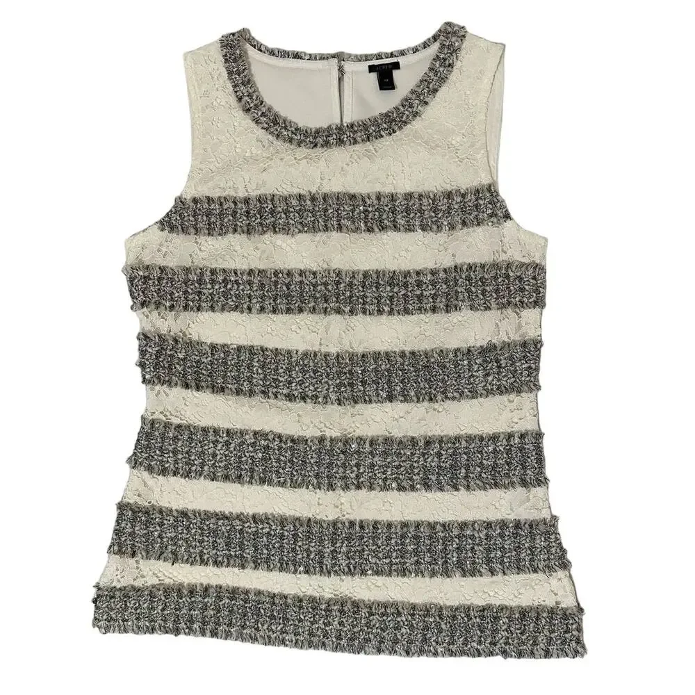 J Crew Woman's Tank Top Striped Size XS